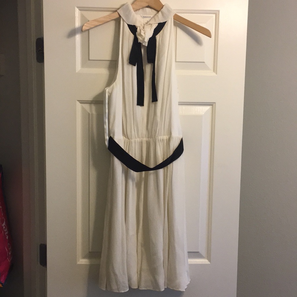 Club Monaco White/Cream Halter Swing Dress
